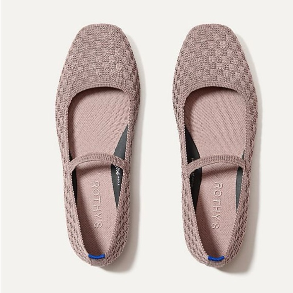 Rothy's The Max Square Mary Jane Flats Lilac 9